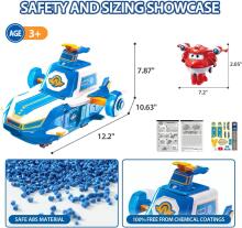 Super Wings The World Aircraft Art.92418 Rotaļu komplekts, lidojoša lidosta ar figūrām