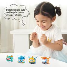 Super Wings Super Pets Art.92420  Komplekts ar maināmām sejas izteiksmēm un zibspuldzes efektu