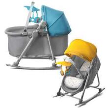 KinderKraft Unimo Yellow 5 in 1 Art.KKKUNIMYEL0000 Кроватка - колыбель - качалка 5в1