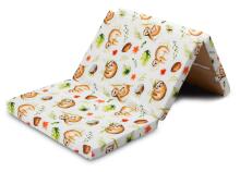 Sensillo Tourist Mattress Art.92513 Sloths  Матрасик складной для кроваток-манежей 120x60 см