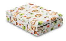 Sensillo Tourist Mattress Art.92513 Sloths  Матрасик складной для кроваток-манежей 120x60 см