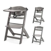 KinderKraft Enock Art.92567 White  Koka barošanas krēsls