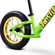 „Caretero Toyz Bike Twister Col“. Žalias vaikų motoroleris su metaliniu rėmu 12 "