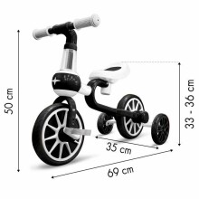 Eco Toys Push Bike 4 in 1 Art.LC-V1311 Black Bērnu skrējritenis ar metālisko rāmi