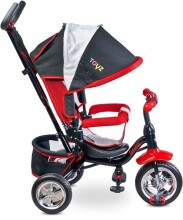 Caretero Toyz Timmy Col.Red Детский трехколесный интерактивный велосипед c  ручкой управления и крышей