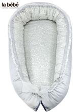La Bebe™ Babynest Art.93328 Silver Deco Ligzdiņa - kokons jaundzimušajiem
