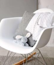 Mamas&Papas Blanket Knitted White Art. 196281  Хлопковый вязаный плед 70x90см