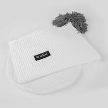 La bebe™ Waffle Set Art.933832 White Хлопковый пледик + подушка 100x75 cm