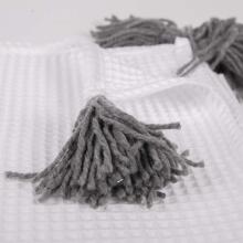 La bebe™ Waffle Set Art.933832 White Хлопковый пледик + подушка 100x75 cm