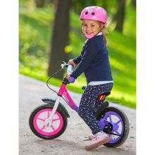 Aga Design Schumacher Kid Go-12 Art. HD-015 Blue  Детский велосипед - бегунок с металлической рамой и надувными колёсами