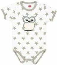 „Makoma Body Art.03134KR Owl“ kūdikių bodžiukai trumpomis rankovėmis (56–74 cm)