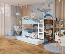AJK Dominik N Art.93663  Детская и молодежная двухъярусная кровать 160x80см