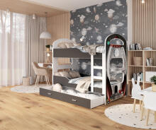 AJK Dominik N Art.93663  Детская и молодежная двухъярусная кровать 160x80см
