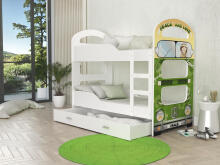AJK Dominik N Art.93663  Детская и молодежная двухъярусная кровать 160x80см