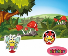 Kids Krafts Art.WZ059 Komplekts radošam darbam Vaboles ar kustošām actiņām