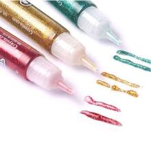 Kids Krafts Glitter Glue Art.GP030  Блестящий клей,6 шт