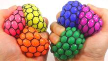 Keycraft Gooey Mesh Keyring Art.NV159 Антистрессовый мягкий силиконовый мячик-брелок c держателем