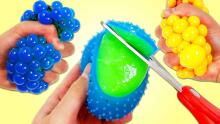 Keycraft Gooey Mesh Keyring Art.NV159 Антистрессовый мягкий силиконовый мячик-брелок c держателем