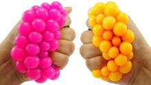 Keycraft Gooey Mesh Keyring Art.NV159 Антистрессовый мягкий силиконовый мячик-брелок c держателем