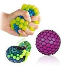 Keycraft Gooey Mesh Keyring Art.NV159 Антистрессовый мягкий силиконовый мячик-брелок c держателем
