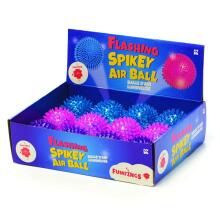 Keycraft Flashing Spikey Air Balls Art.GL134 Masāžas bumba  ezītis ar gaismu,1 gab. (diametrs 8 cm)