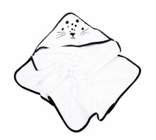 La Bebe™ Art.93829 Детское хлопковое мягкое полотенце с капюшоном 75x75см 2 шт. в комплекте
