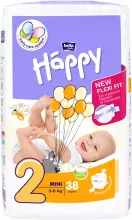 Happy Mini Bērnu autiņbiksītes 2 izmērs no 3-6kg, 38gab.