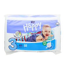 Happy Midi Bērnu autiņbiksītes 3 izmērs no 5-9kg, 32gab.