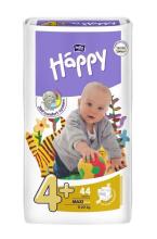 Happy Maxi Plus Детские подгузники 4+ размер от 9-29 кг,44 шт.