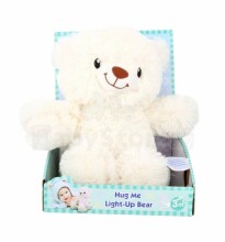 „WinFun Art.0169 Hug Hug Light-Up Bear“ vaikų muzikinis naktinis šviesos meškiukas 3+ mėn
