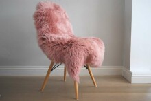 Natur Wool Art.9455  Ковер из овечьей шкуры (XL) Розового цвета 110 cm