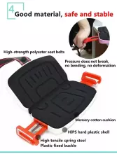 Strolex The Grab&Go Booster Lime Red Art.MF01-EU/RED Портативный автомобильный бустер для детей от 4 до 12 лет