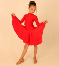 Sport Dance Art.94694 Reitingu standarta deju meiteņu kleita ar garām pieduknēm [Juvenile]