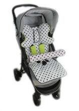 La bebe™ Art.95246 Dots/green Mīksts ieliktnis ratiņiem