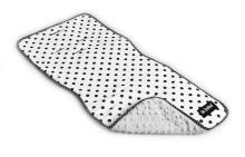 La bebe™ Minky+Cotton Stroller Mat Art.95247 Dots/light blue
