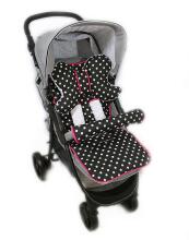 La bebe™ Art.95249 Dots/White Mīksts ieliktnis ratiņiem
