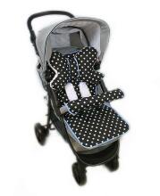 La bebe™ Art.95250 Dots/white Mīksts ieliktnis ratiņiem