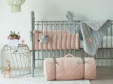 La Millou Velvet Collection Bed Bumper Powder Pink Art.95340