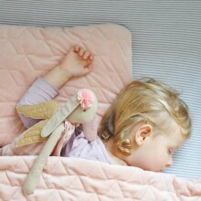 La Millou Velvet Collection Set Blanket&Mid Pillow  Powder Pink Art.95364 Высококачественное детское одеяло и подушка