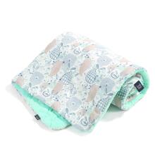 La Millou Velvet Collection Captain Toddler Blanket  Mint Art.95377 Augstākās kvalitātes divpusēja sedziņa (80x100 cm)