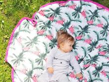 La Millou Bamboo Round Swaddle Unicorn Knight Art.95412 Высококачественное детское одеяло из бамбука (140 см)
