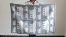 „Klippan“ iš Švedijos „Eco Wool“ menas. 2406,04 vaikiška segano natūrali ekologiška vilna, 90x130cm