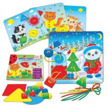 Roter Käfer RK6101-08 Игры с пуговками+шнуровка Времена Года (Vladi Toys)