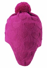 Lassie'18 Pink Art.728715­-4800 Детская шерстяная шапка для девочек (XXS-L)