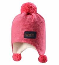 Lassie'18 Neon Coral Art. 728717­-3320 Детская шерстяная шапка для девочек (XXS-L)