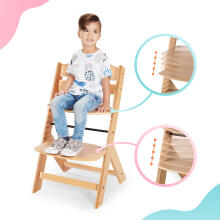 KinderKraft Enock Art.KKKENOCNAT0000   Wooden Highchair