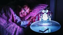 Aloka Sleepy Light Owl Art.AL1673  Naktslampa ar pulti