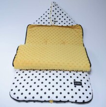 La bebe™ Minky+Cotton Sleeping bag Art.96508 Yellow Mīksts konvertiņš ratiņiem