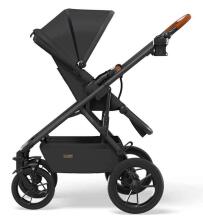 Moon'21 Nuova Art.63.960.520-301 Black Bērnu rati 2 in 1 ar kulbu