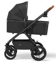 Moon'21 Nuova Art.63.960.520-301 Black Bērnu rati 2 in 1 ar kulbu